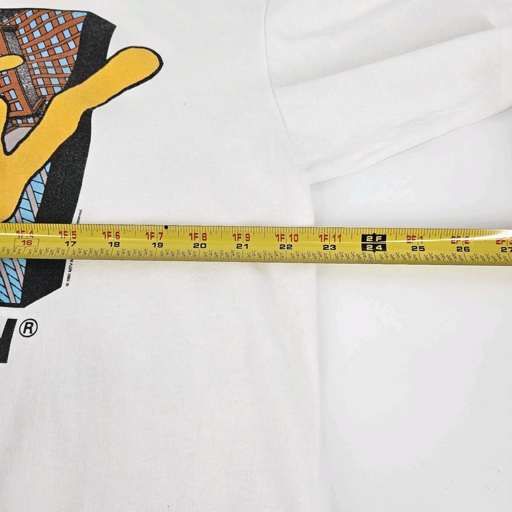 Vintage White MTV City T-shirt Size XL Very Rare - Picture 4 of 12